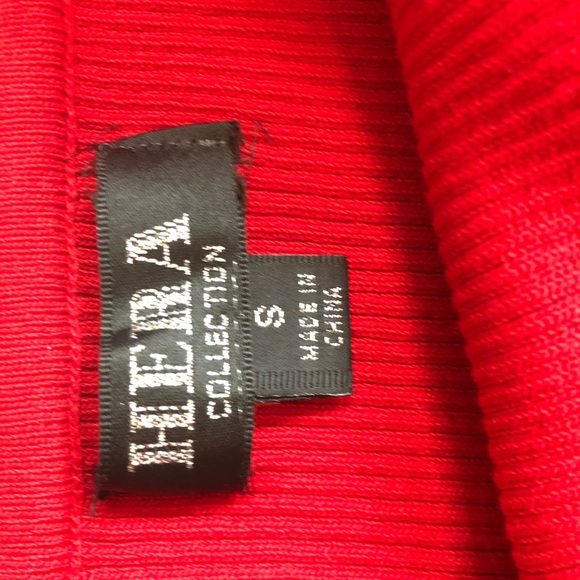 Off the shoulder red sweater dress - Picture 3 of 3